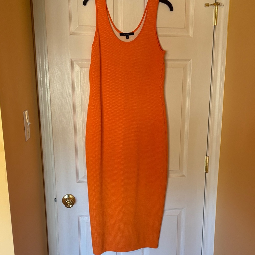 Elegant Orange Maxi Dress